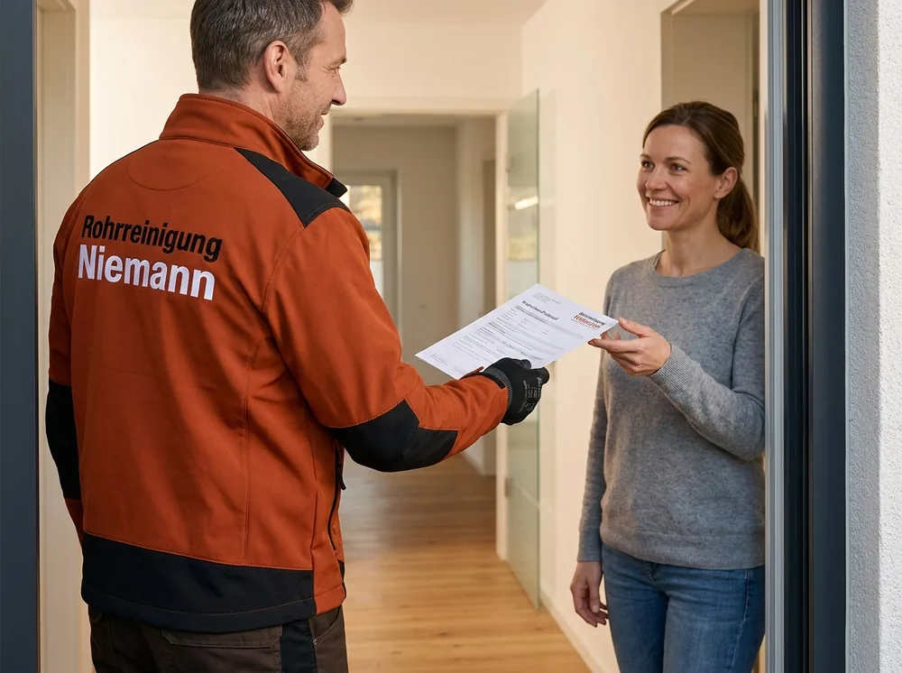 Übergabe Prüfprotokoll — Auftrag fertig